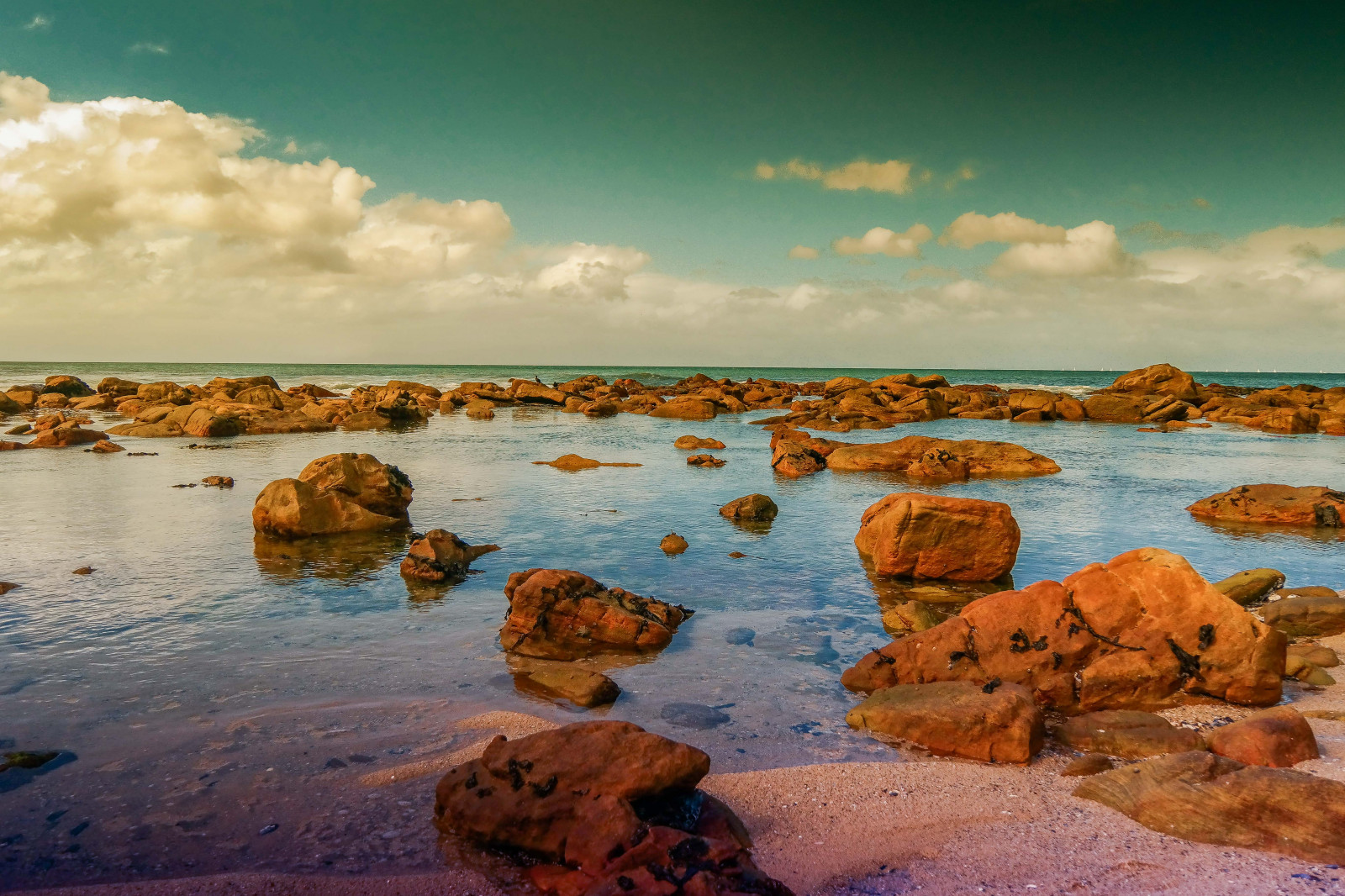 paesaggio, mare, acqua, roccia, puntellare, sabbia, riflessione, cielo, spiaggia, calma, costa, orizzonte, rocce, Formazione, nube, oceano, paesaggio marino, piscina, NX300, Sud Africa, capetown, fenomeno meteorologico, ecoregione, San Giacomo