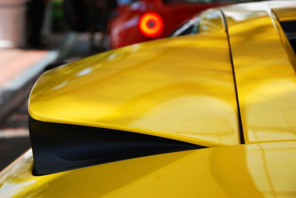 car,vehicle,Lamborghini,sports car,yellow,hood