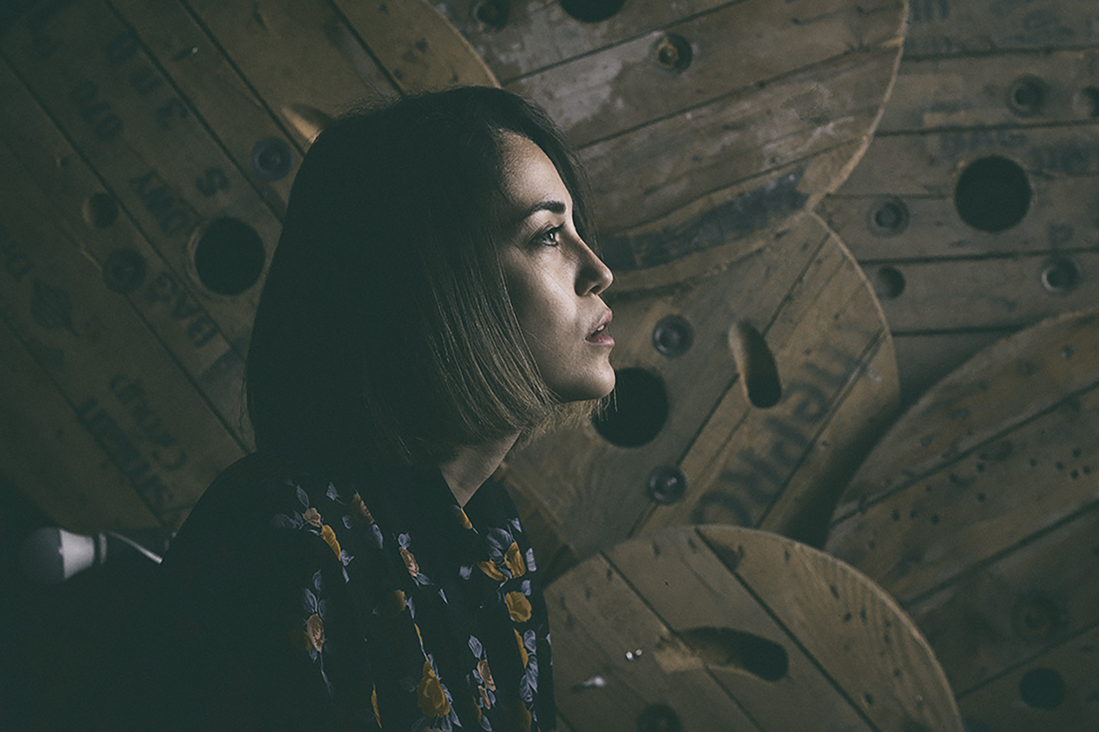 donne, modello, ritratto, bionda, ozan kaan, ragazza volpe, oscurità, immagine dello schermo