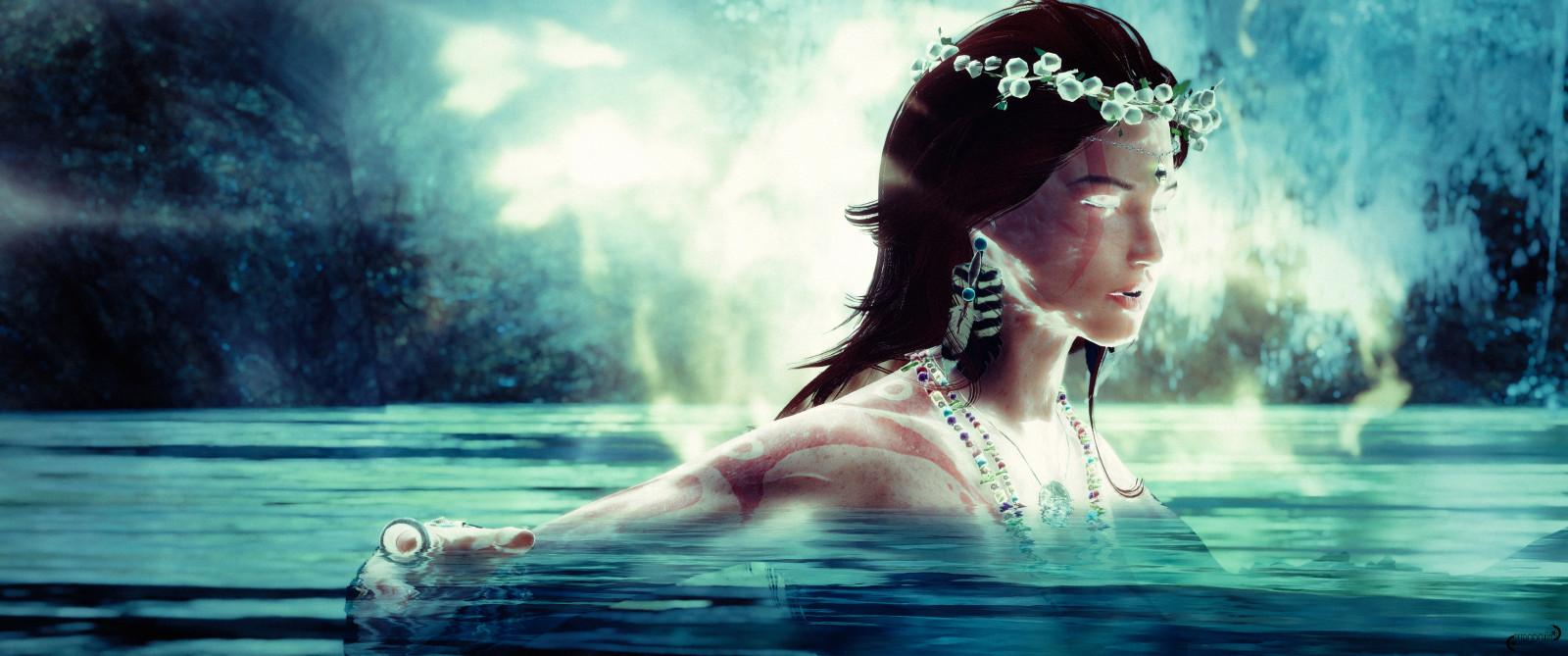 slunečnímu záření, moře, voda, Příroda, odraz, fotografování, letní, dovolená, strom, dívka, krása, volný čas, zábava, člověk, fantazie, elf, videohry, Skyrim, počítač tapeta, screenshoty, vodní prvek, modding, pcgaming, tetrodoxin, staré svitky, snapdragonenb, cg artwork