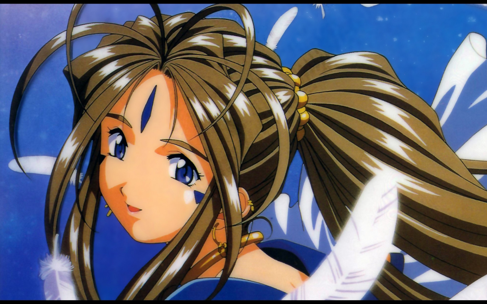 illustration, Anime, brunette, plumes, des bandes dessinées, fille, sourire, capture d'écran, Mangaka