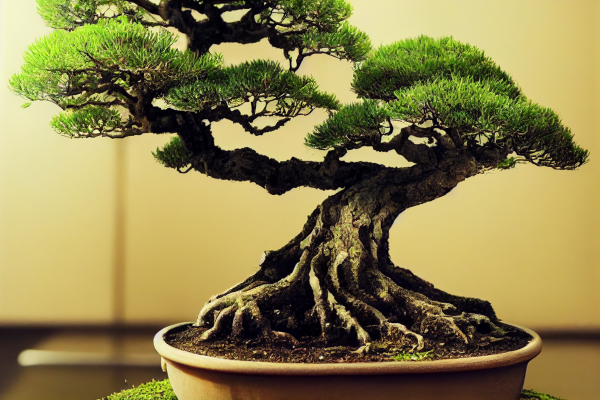 ai art,Aurora,trees,plants,Japanese,bonzai