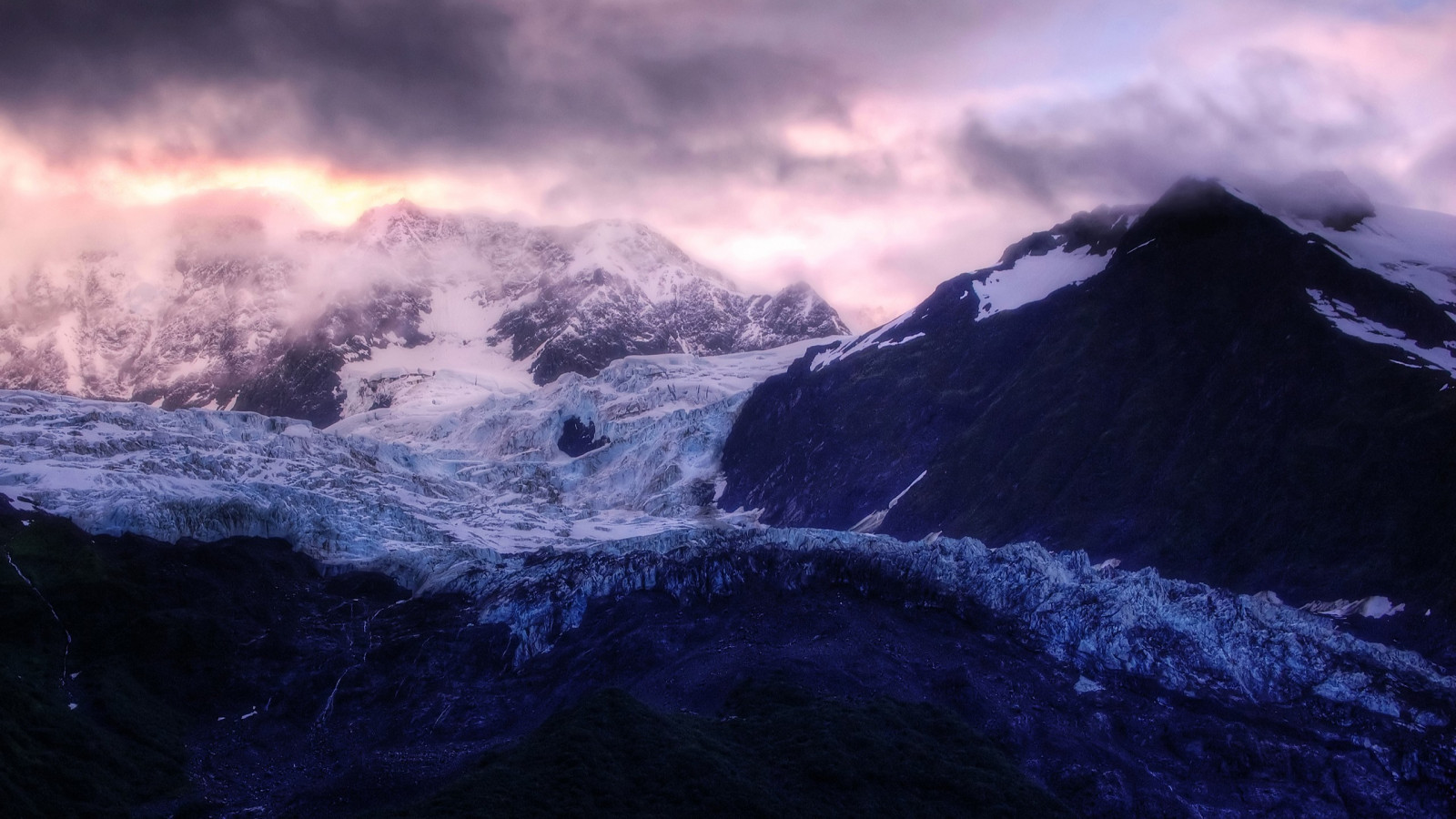 sunlight, landscape, mountains, nature, sky, snow, winter, ice, evening, morning, river, atmosphere, fjord, dusk, mount scenery, Freezing, cloud, mountain, dawn, 2560x1440 px, highland, glacier, computer wallpaper, geological phenomenon, mountain range, glacial landform, fell, phenomenon