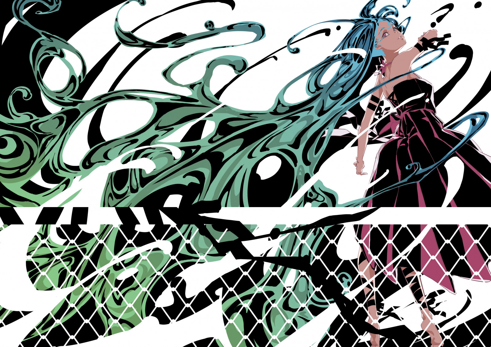 Nico Tina, minimalisme, Anime piger, two tone hair