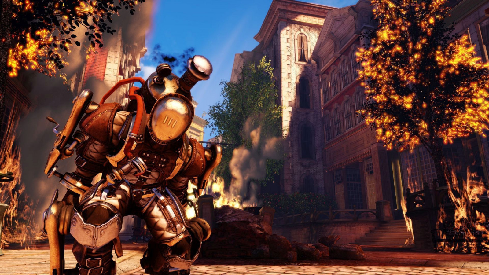 Wallpaper : robot, BioShock, tree, recreation, screenshot, 1920x1080 px ...