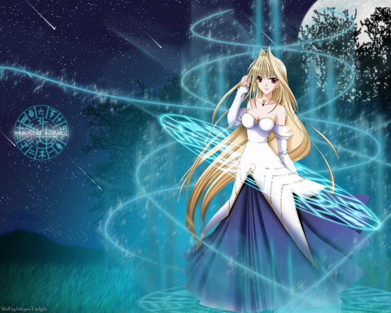 ilustrasi, berambut pirang, anime, ruang, gaun, mitologi ilustrasi, berambut pirang, anime, ruang, gaun, mitologi