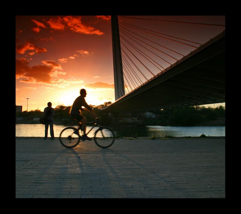 nebe, svítání, voda, odraz, západ slunce, ráno