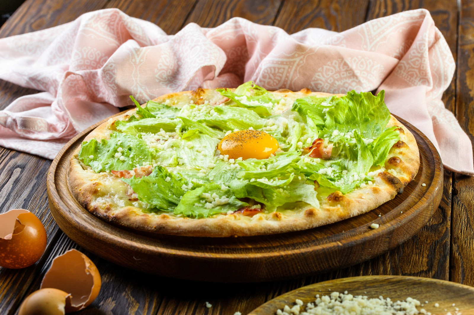 Lebensmittel, Pizza, Eier