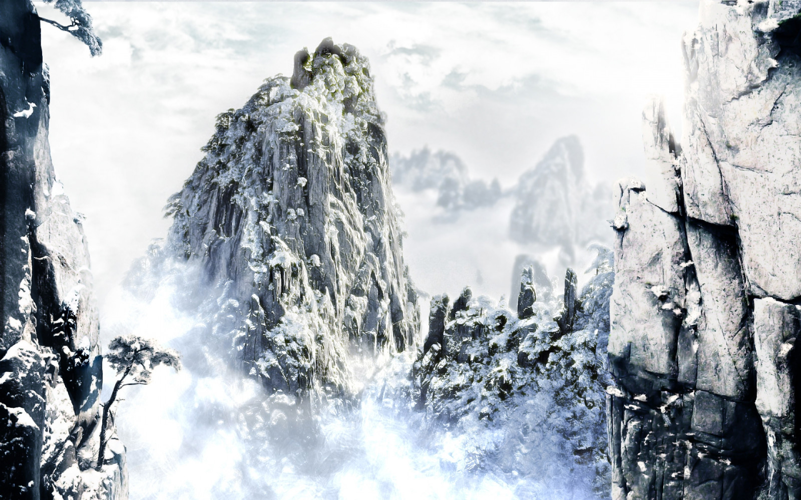 slunečnímu záření, Skála, Příroda, sníh, zima, led, Studený, mráz, Alpy, jinovatka, vrcholek, strom, hora, počasí, sezóna, větve, dobrodružství, horských reliéf, geologický fenomén, pohoří