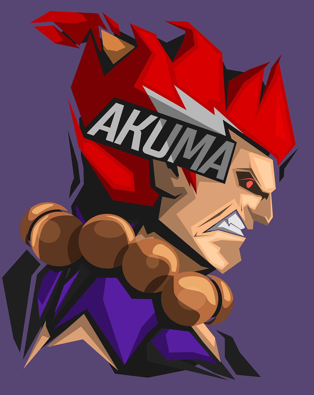 Wallpaper : 1200x1510 px, Akuma, Capcom, purple background 1200x1510 ...