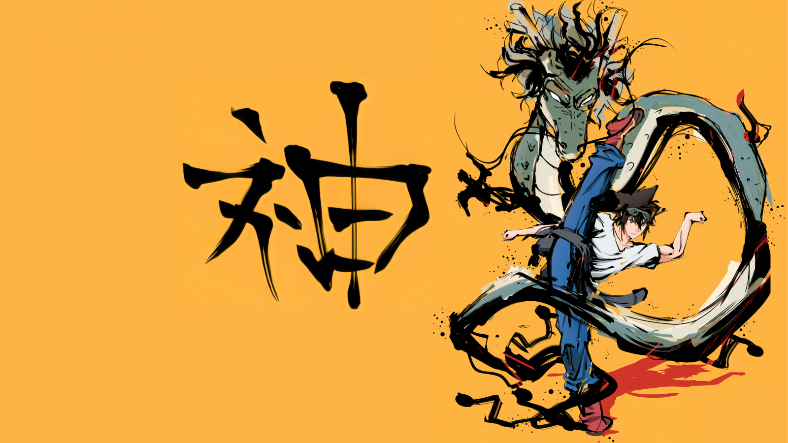 Wallpaper God of highschool, Jin Mori, martial arts, simple