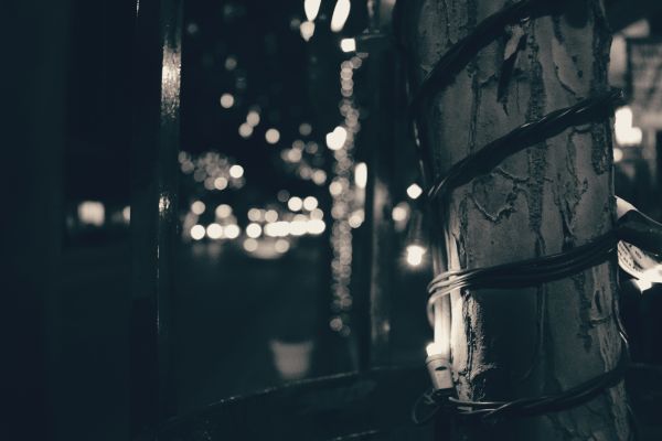 light bulb, monochrome, urban photo, photography, street light, street