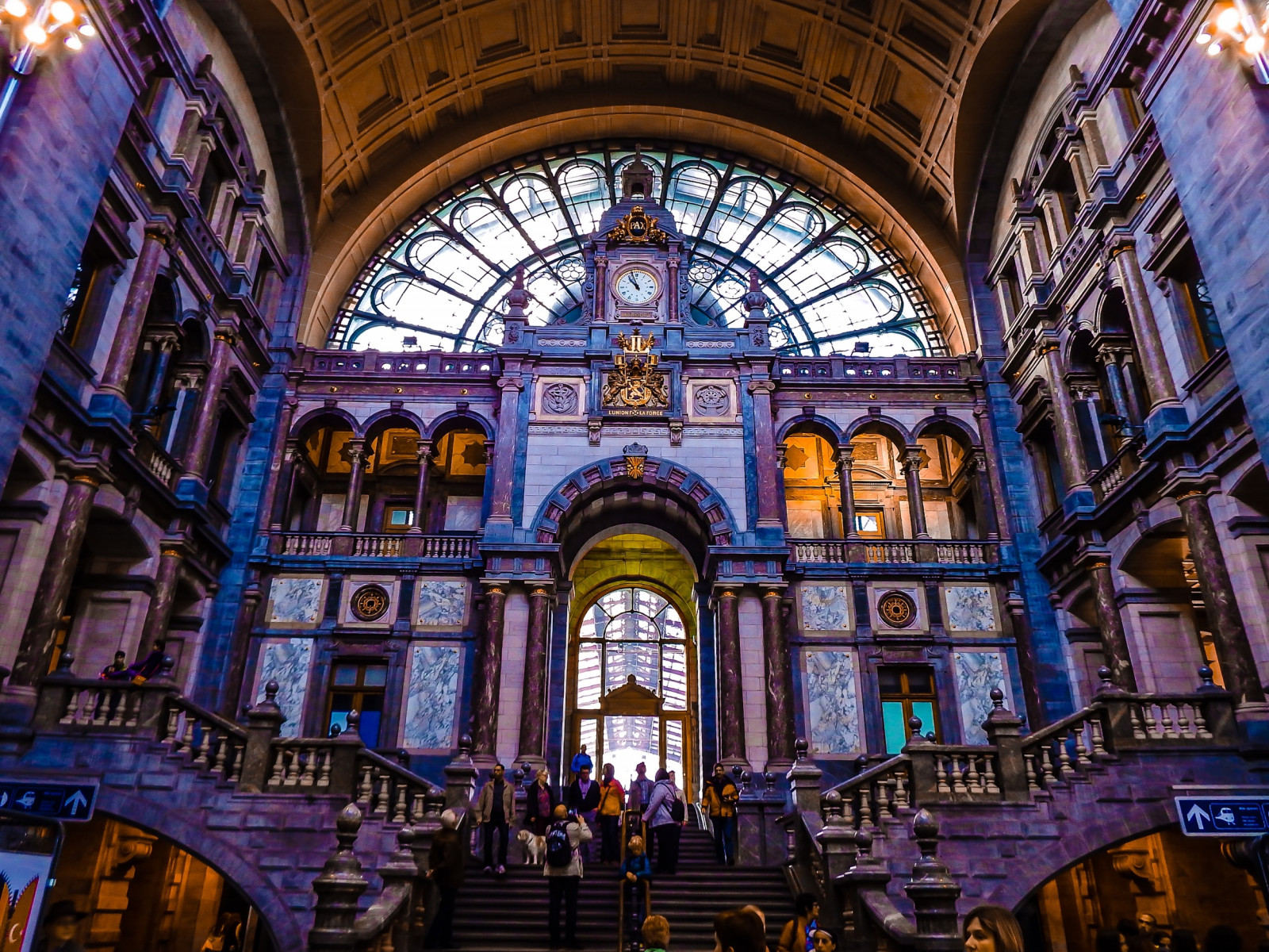 stanice, vlak, Europa, Evropa, Belgie, zug, vlakové nádraží, bahn, Hbf, Antwerpen, Belgie, Bahnhofshalle