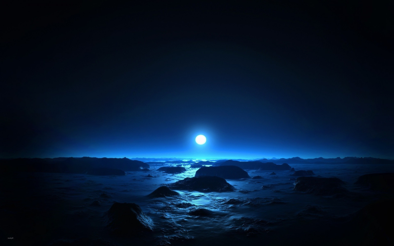 tájkép, éjszaka, bolygó, ég, föld, Hold, holdfény, horizont, légkör, szürkület, fény, hajnal, sötétség, 1920x1200 px, atmoszférában föld, világűr, égitest