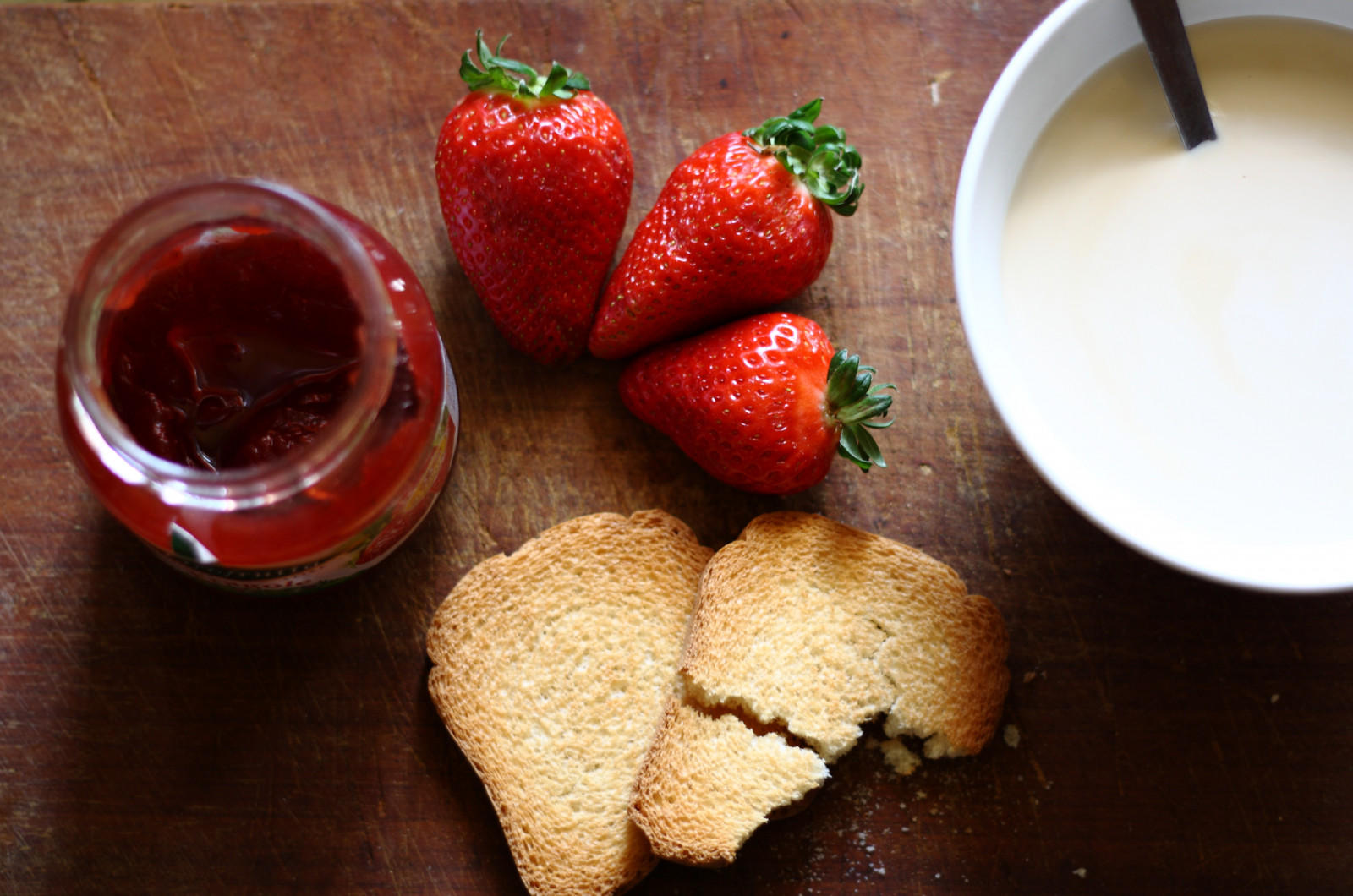 primavera, snídaně, mléko, jaro, jahody, latte, Colazione, Křehký, Marmellata, blinkagain