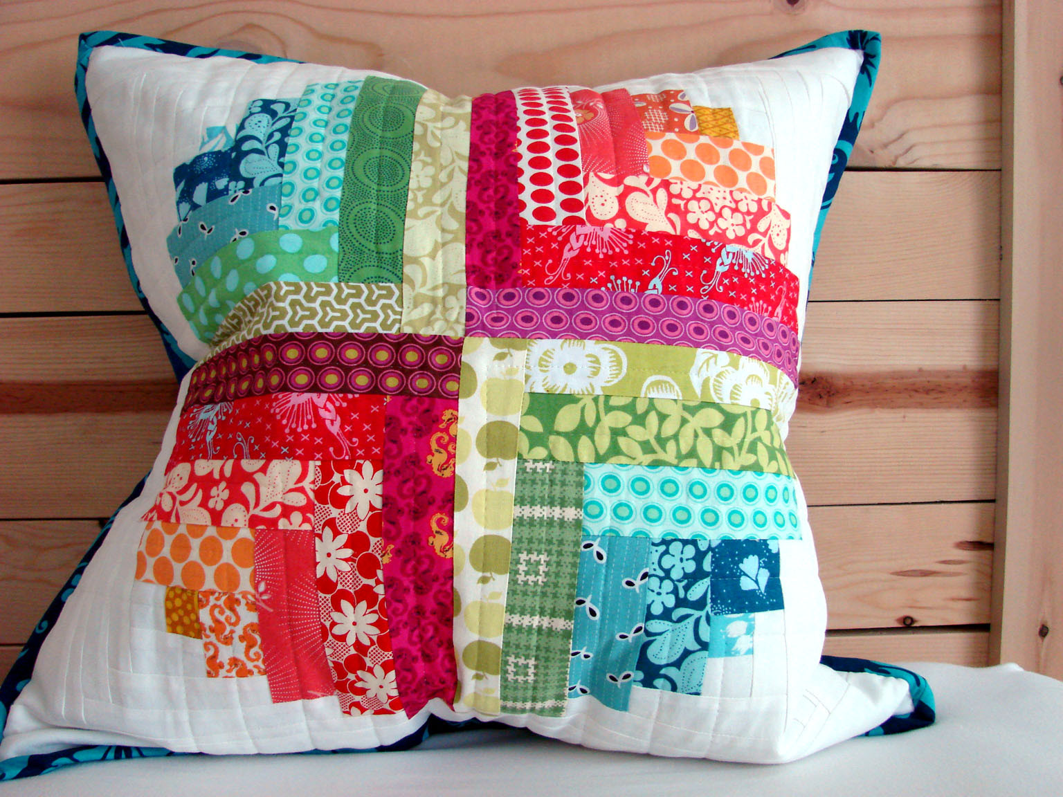 håndlavet, pude, bytte rundt, quiltning, modtaget, pillowtalkswap