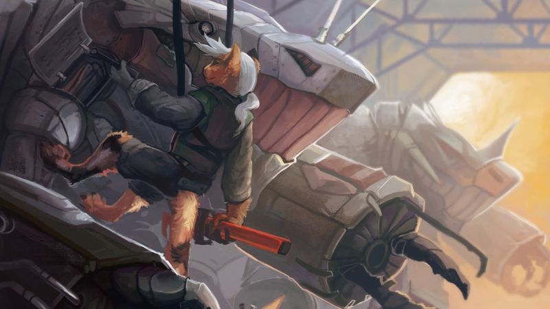 Mech, srstnatý, Anthro, Snímek obrazovky, mecha, Osoba Mech, srstnatý, Anthro, Snímek obrazovky, mecha, Osoba