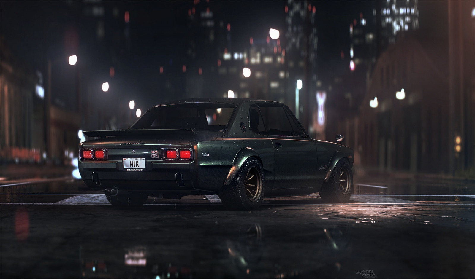 Wallpaper : car, black cars, night, vehicle, Nissan 1920x1130