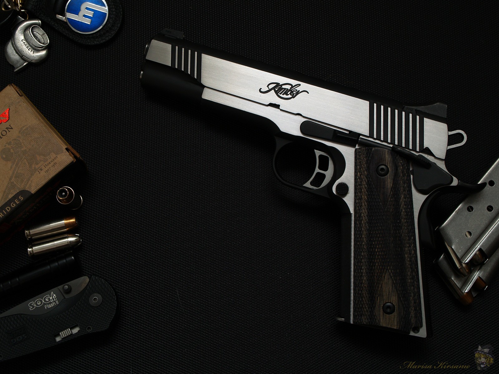 pistole, zbraň, válečný, nůž, 1911, Pistole, Kimber, spoušť, střelná zbraň, hlaveň zbraně, gun příslušenství