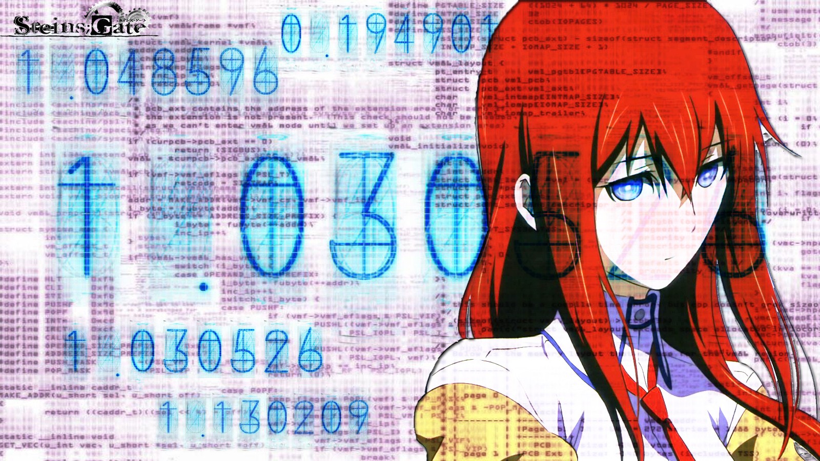 illustration, anime, Anime piger, tegneserie, Makise Kurisu, Steins Gate, 1600x900 px