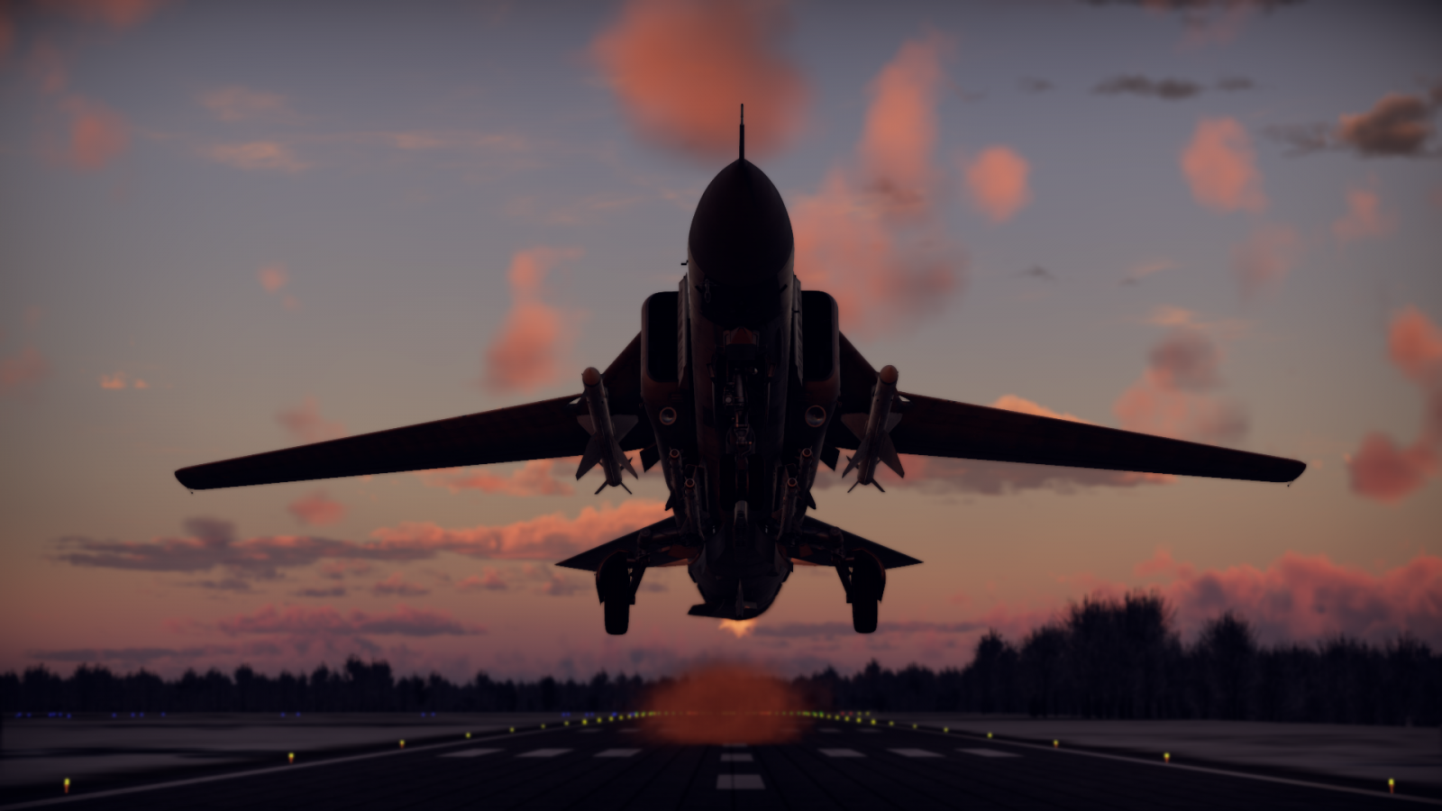 Wallpaper MiG 23ML, War Thunder, airplane, jet fighter, sunset