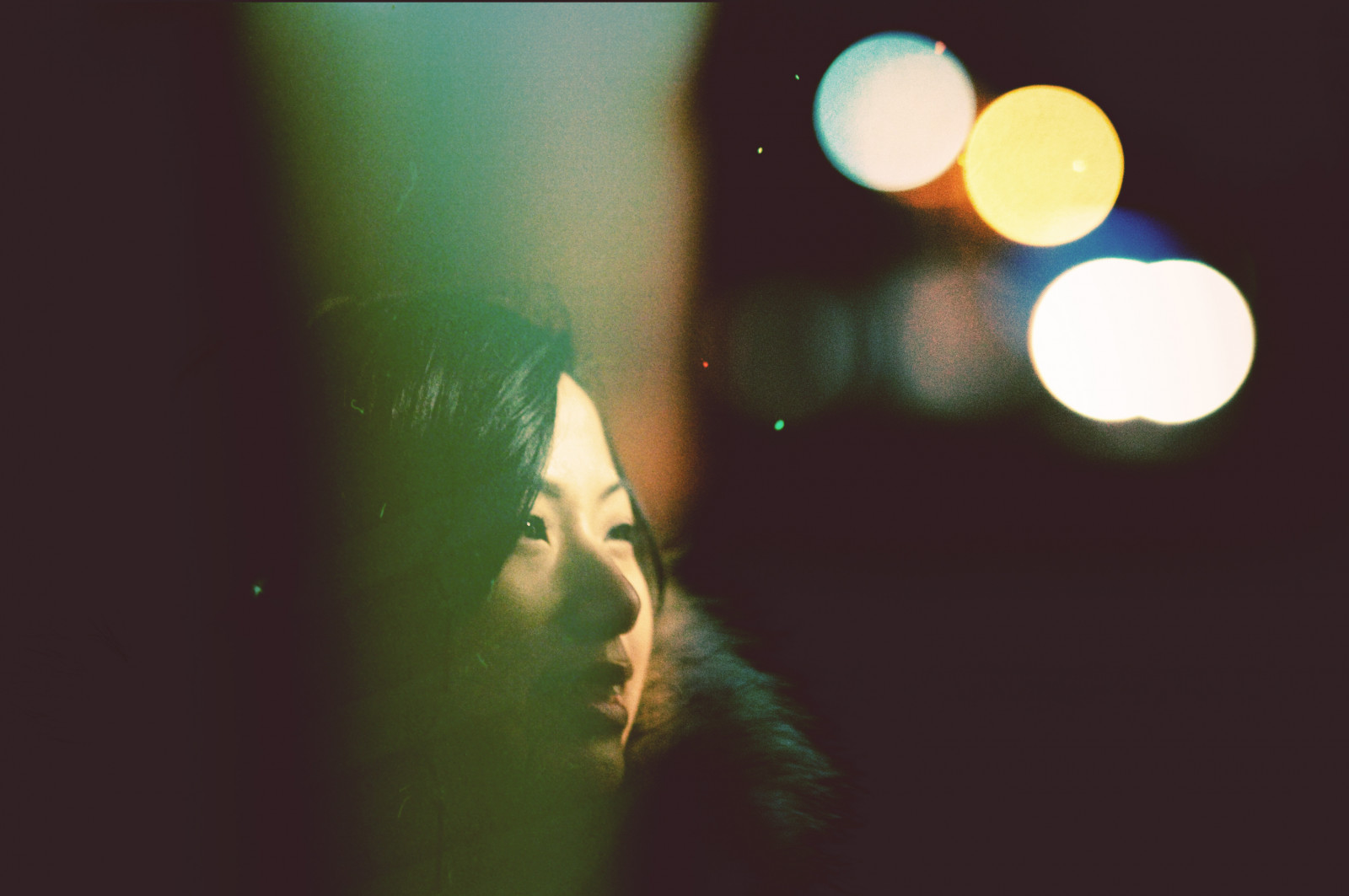 slunečnímu záření, noc, odraz, asijský, zelená, žlutý, kruh, odlesk objektivu, světlo, barva, dívka, osvětlení, tvar, tma, počítač tapeta, makro fotografie