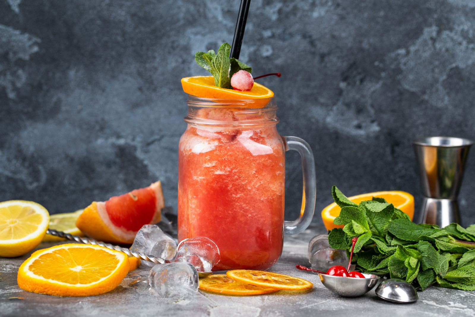 Fondos De Pantalla Comida Fruta Glass Jar Cubos De Hielo Naranja