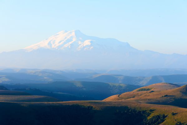 landscape,nature,mountains,sky,snowy peak,hills