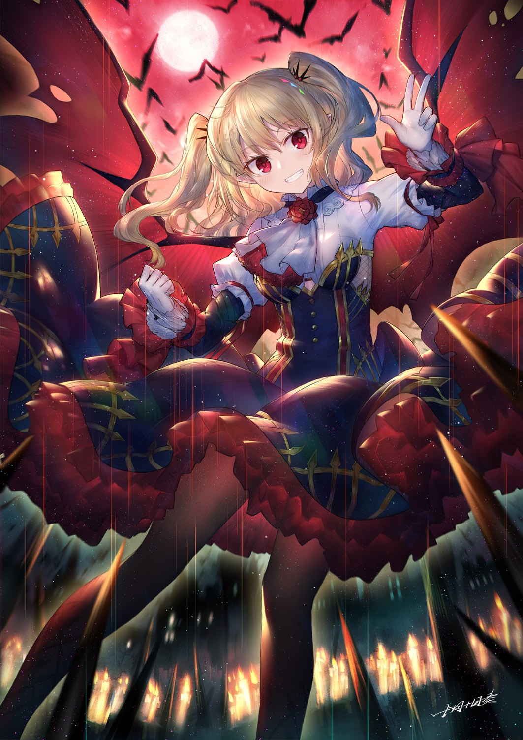 ภาพประกอบ, สีบลอนด์, กลางคืน, ผมยาว, อะนิเมะ, สาวอะนิเมะ, ดวงจันทร์, ตาแดง, เอลฟ์, การ์ตูน, ภาพหน้าจอ, วอลล์เปเปอร์คอมพิวเตอร์, ตัวละคร, หนังสือการ์ตูน, นวนิยาย