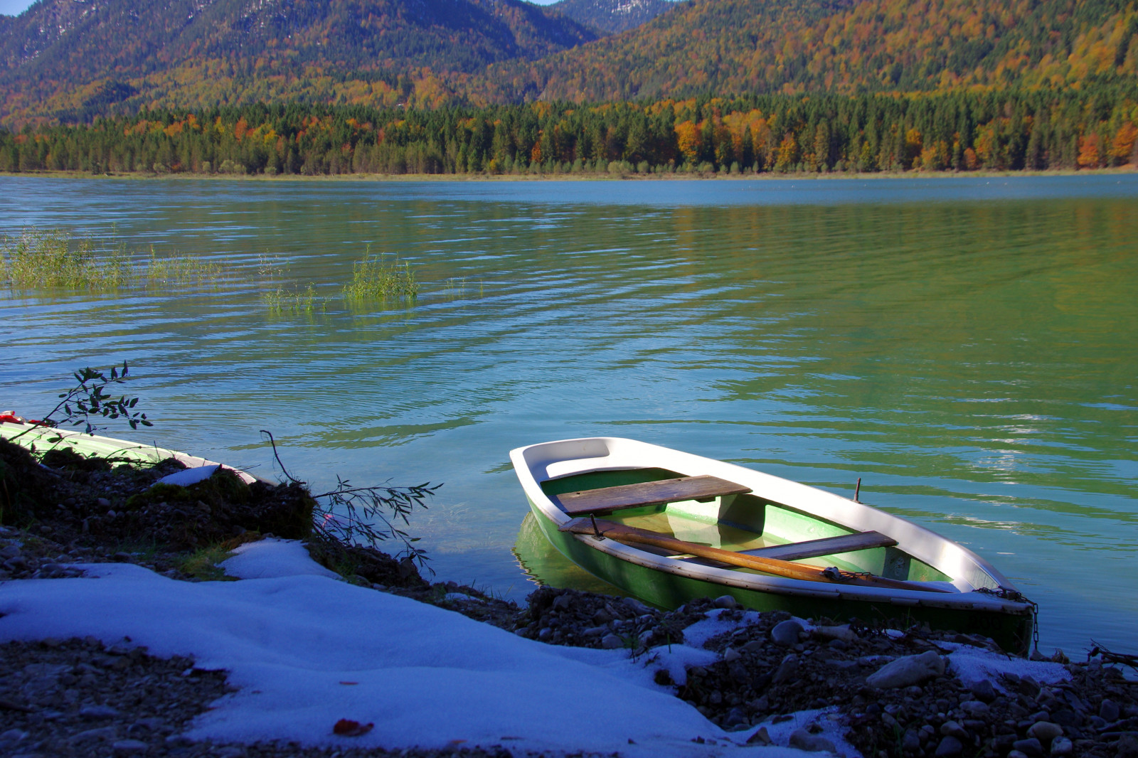 Wallpaper autumn, lake, water, Germany, bayern, deutschland, Bavaria