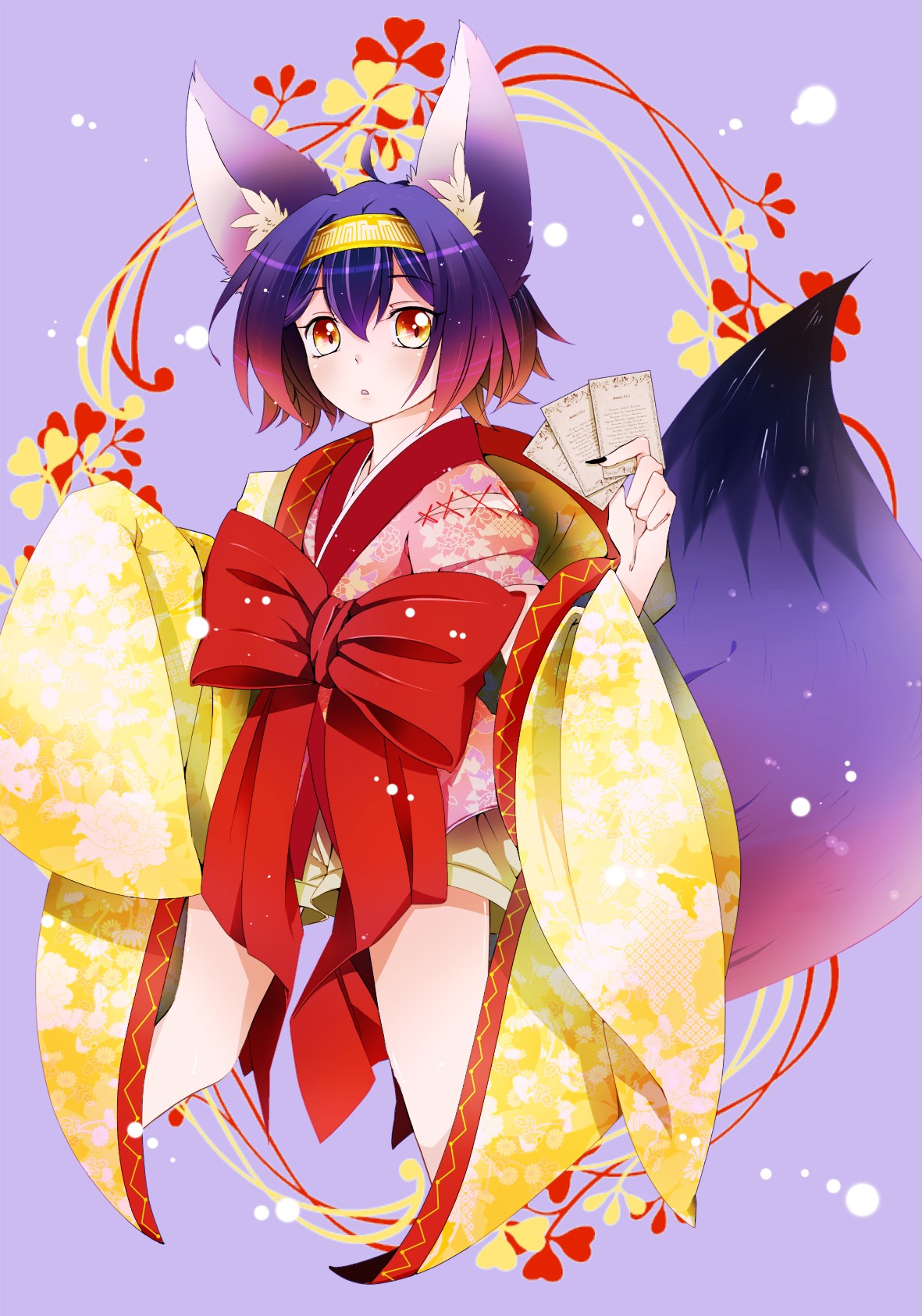 Wallpaper Ilustrasi Gadis Anime Telinga Hewan Karya