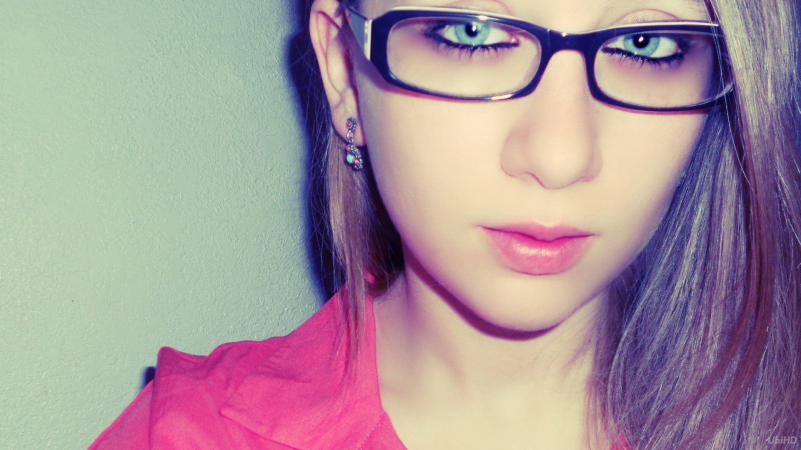 Wallpaper face, model, long hair, women with glasses, sunglasses