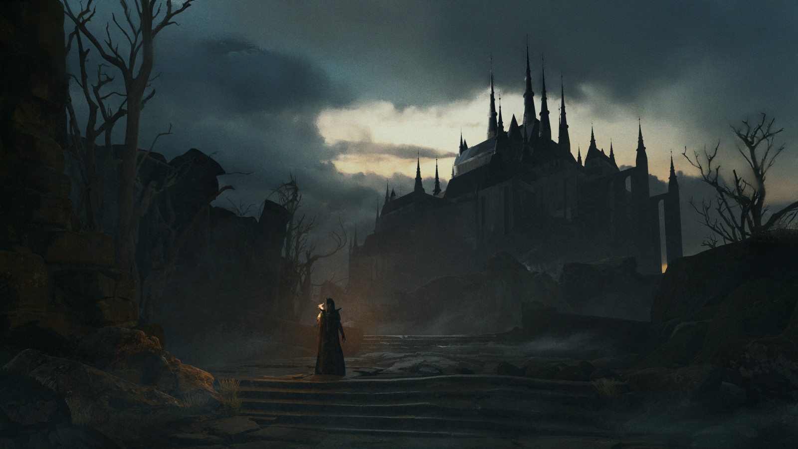 ArtStation, slot, mørk, tåge, alene, Digital kunst, digitalt maleri, fan kunst, kunstværk, Samson Castelino