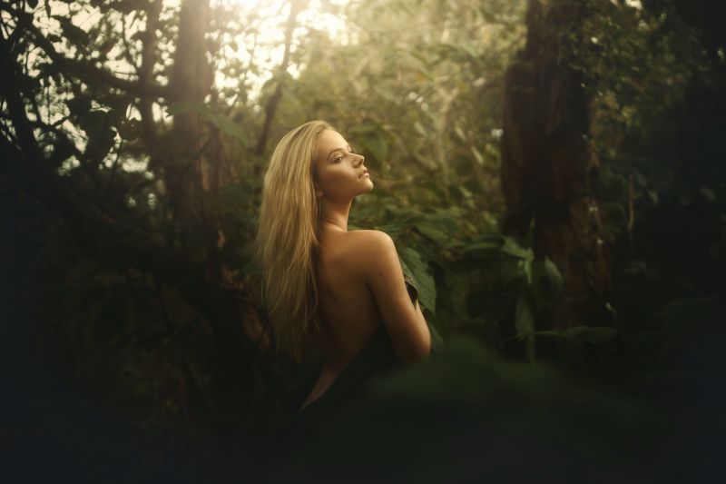 slunečnímu záření, les, ženy venku, ženy, fotografování, Příroda slunečnímu záření, les, ženy venku, ženy, fotografování, Příroda