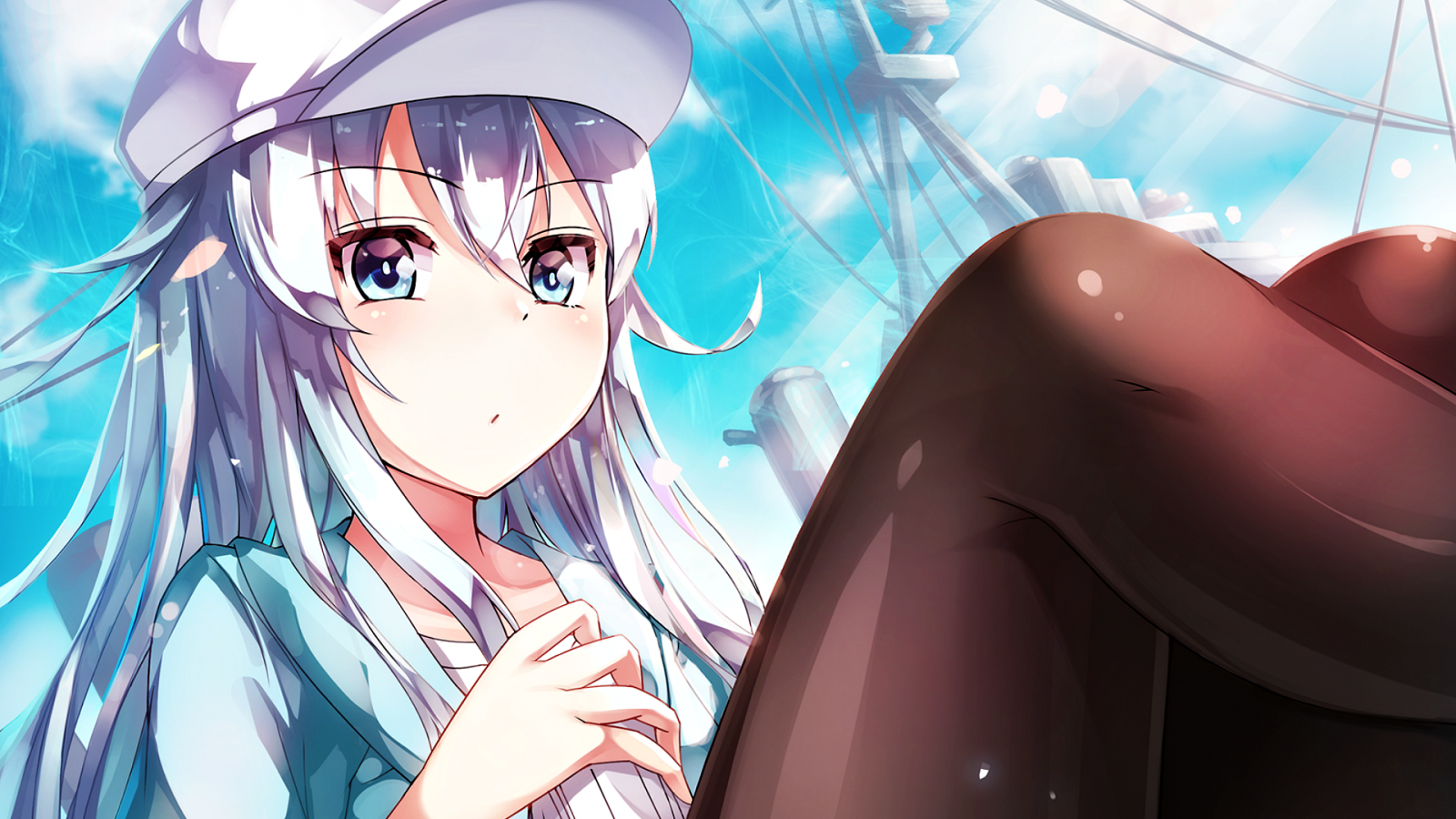 illustration, anime, loli, tegneserie, Kantai Collection, sort hår, mund, lolita mode, Hibiki KanColle, skærmbillede, mangaka