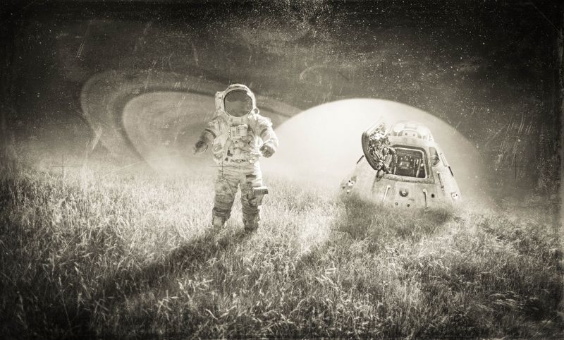 monocromo, astronauta, oscurità, fotografia, spazio d'arte, fotografia monocromo, astronauta, oscurità, fotografia, spazio d'arte, fotografia