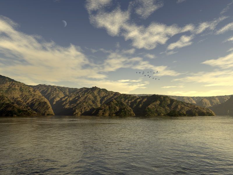 風景, 日没, 海, 湾, 湖, 自然 風景, 日没, 海, 湾, 湖, 自然