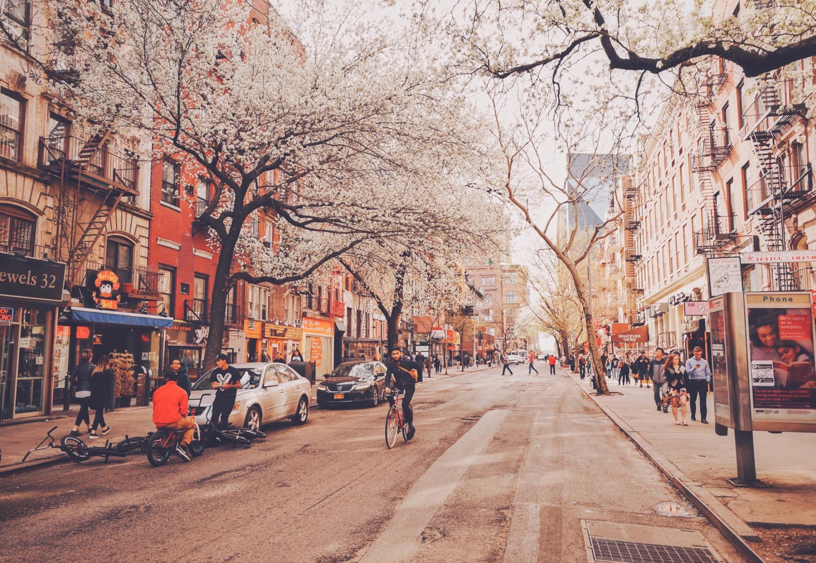 Thành phố, đường phố, Cảnh thành phố, đường, Thành phố New York, thị trấn, Mùa xuân, Cơ sở hạ tầng, Trung tâm thành phố, hoa, Mùa, Lane, khu vực thành thị, định cư, khu vực lân cận