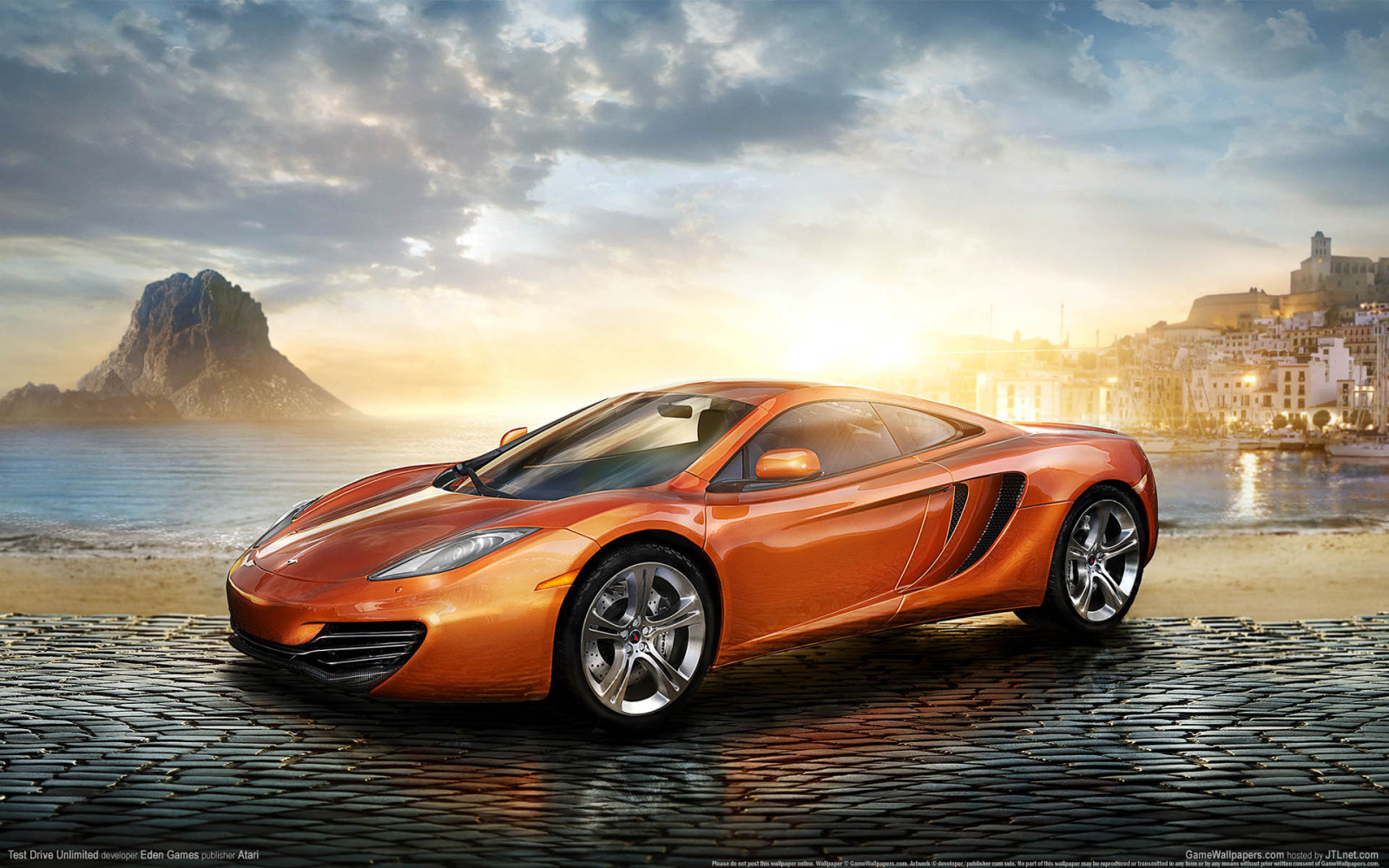 Wallpaper Atari, sports car, McLaren MP4 12C, performance car, race