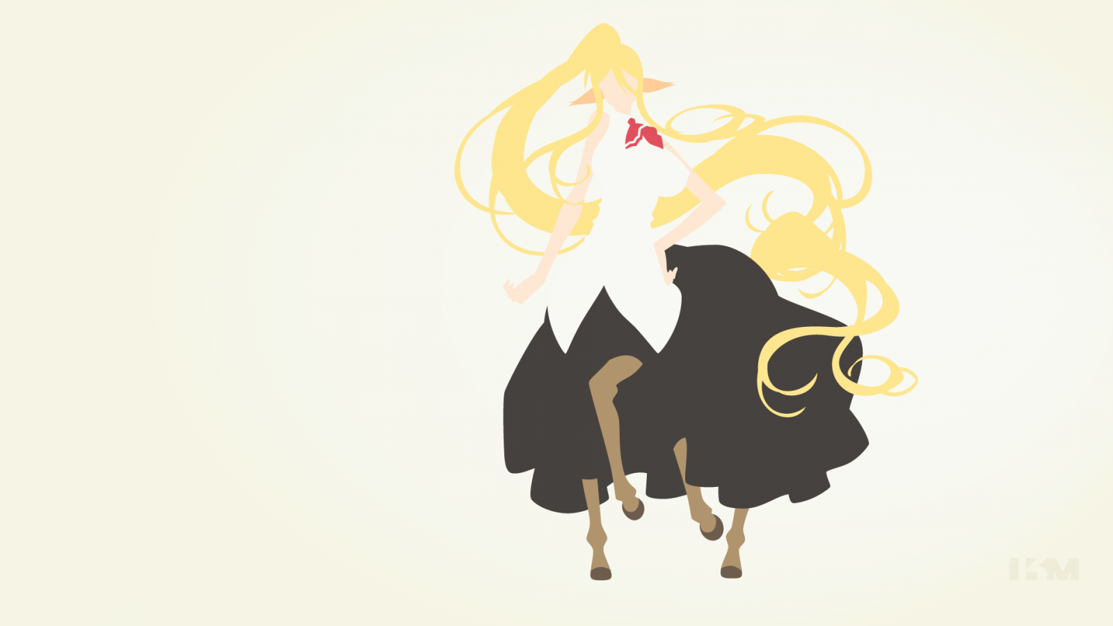 ilustrace, anime dívky, logo, kreslená pohádka, Monstrum Musume no Iru Nichijou, Centorea Monmusu, značka, ruka, font