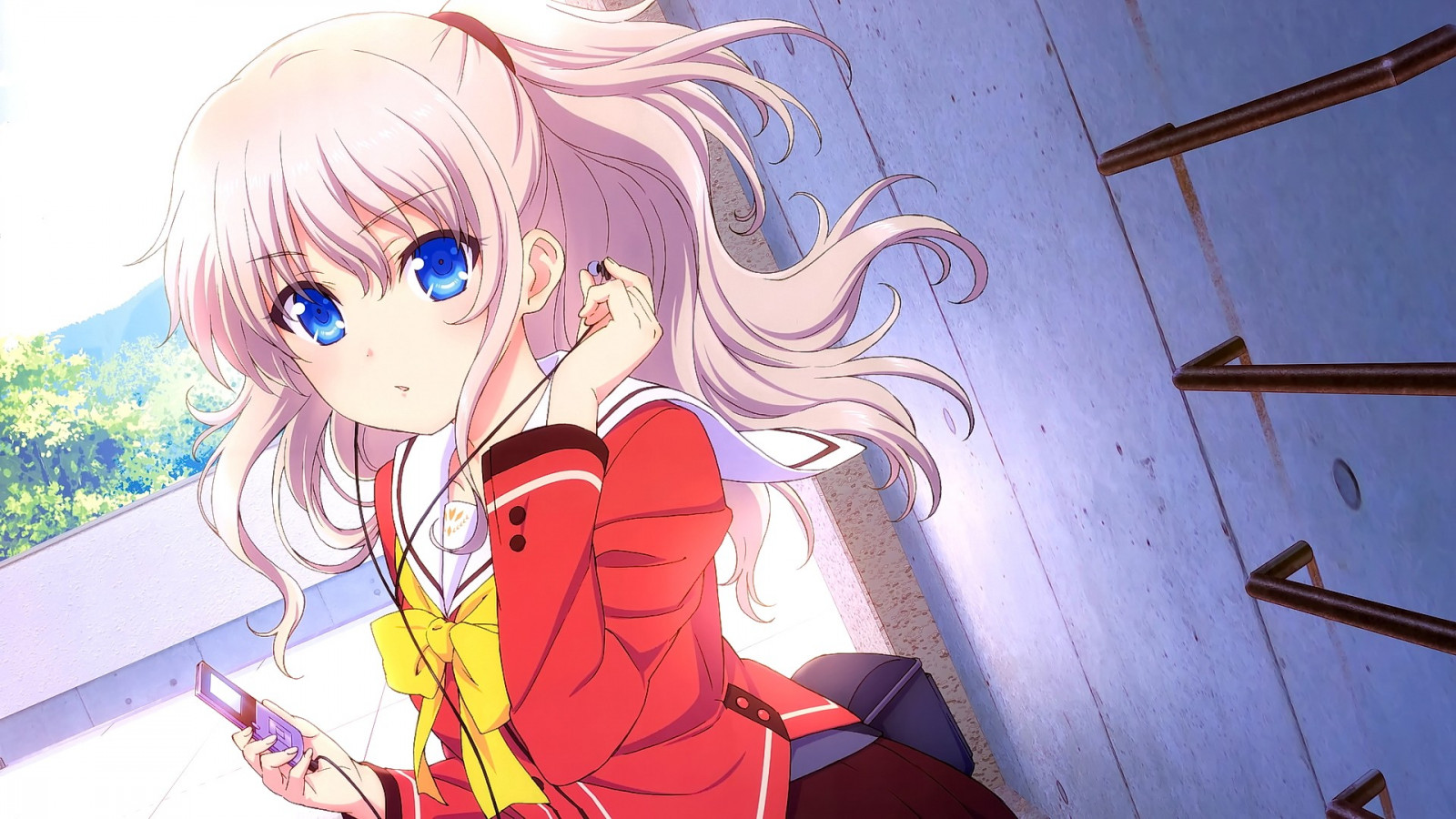 ilustrace, anime, anime dívky, školní uniforma, Tomori Nao, Charlotte anime, mangaka