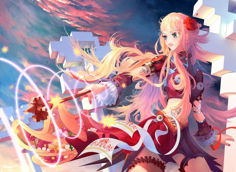 1500x1091 px,anime,páncél,csajok,lány,varázslat