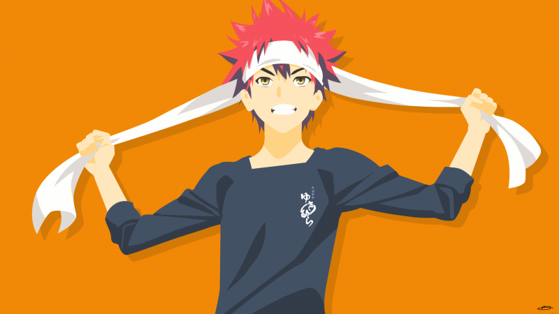 ilustração,Anime,desenho animado,Shokugeki no Souma,Yukihira Soma,mão