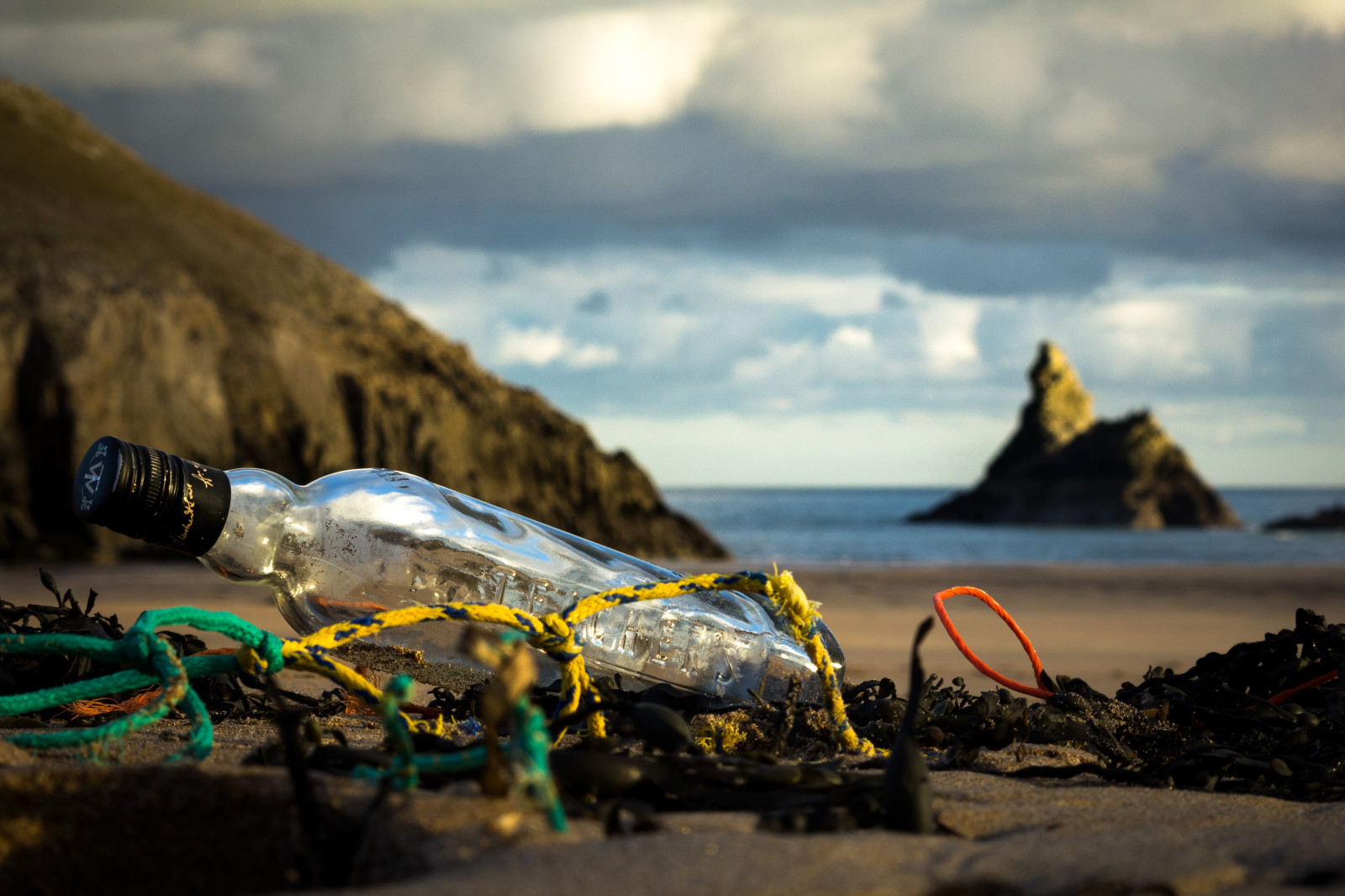 Wallpaper sunset, sea, rock, sand, reflection, vehicle, beach