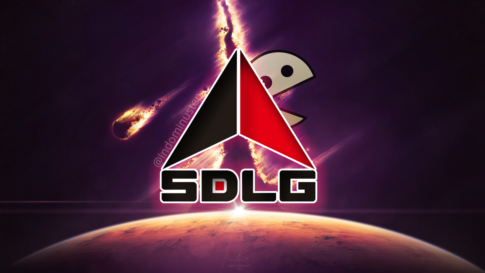 ilustrace, noc, neonový nápis, Pacman, SDLG, legie Holk, tvar, tma, Snímek obrazovky, počítač tapeta, signage