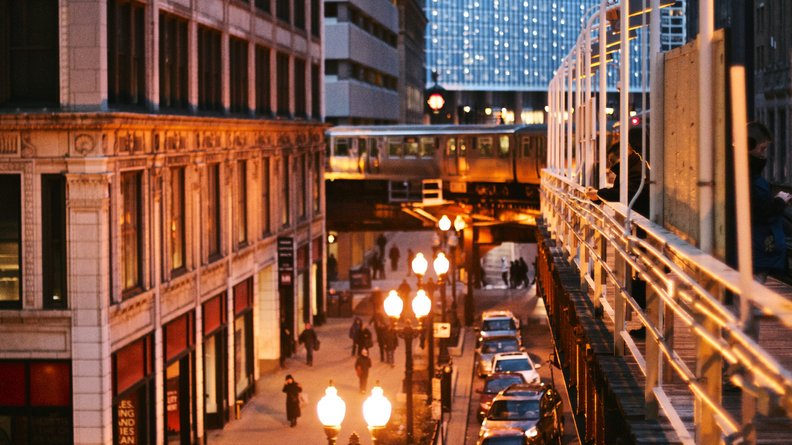 metropole, město, centrum, budova, noc, sousedství, večer, ulice, smíšené využití, fasáda