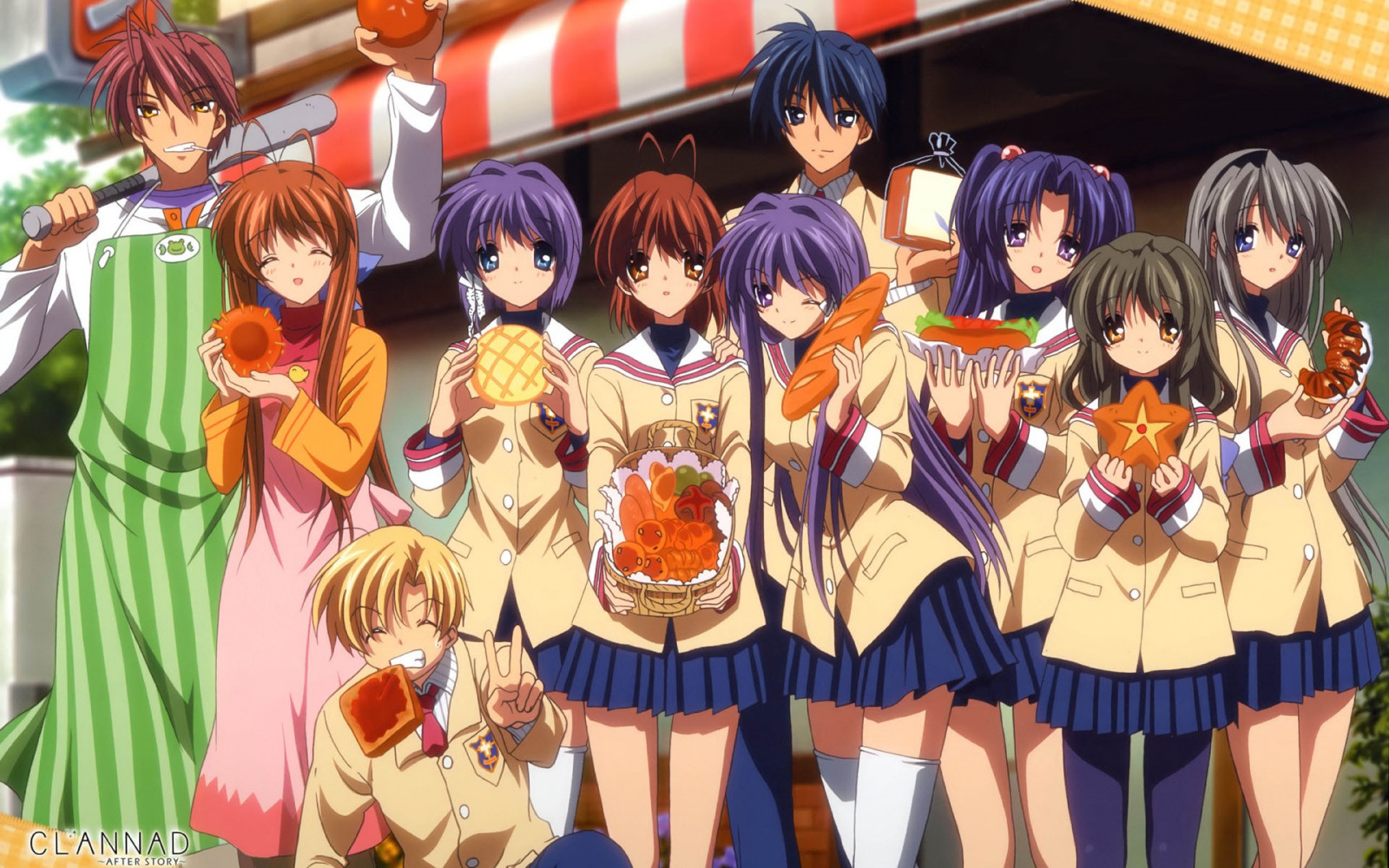 Wallpaper Wallpaper Gadis Anime Clannad Tomoya Okazaki Sakagami Tomoyo For Android