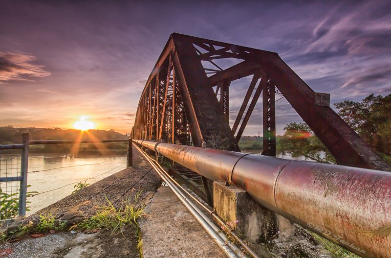 morning, bridge, light, sky, cloud, panorama morning, bridge, light, sky, cloud, panorama