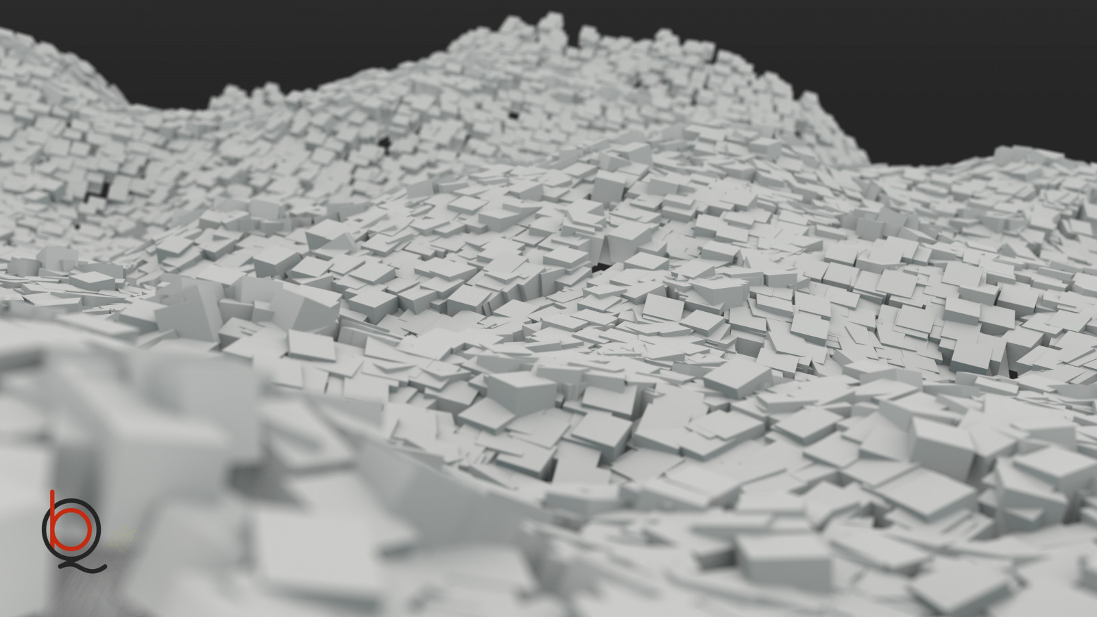 výkres, černobílý, abstraktní, minimalismus, krychle, vlny, Mixér, Qb, design, půda, geologický fenomén