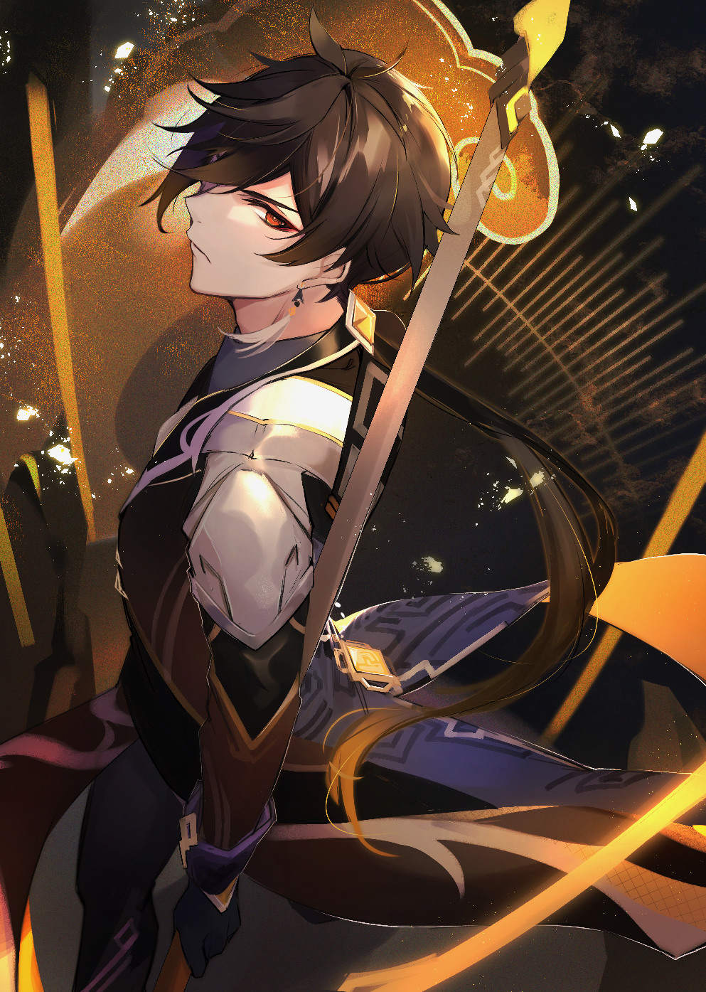 kreslená pohádka, černé vlasy, cg artwork, UMĚNÍ, prostor, fiktivní postava, tma, anime, hime cut, událost, beletrie, ilustrace, karmín, animace, grafika, Animated cartoon, grafický design